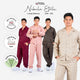 Nebula Series Pajamas Poly Bamboo Pria Set Lengan Panjang