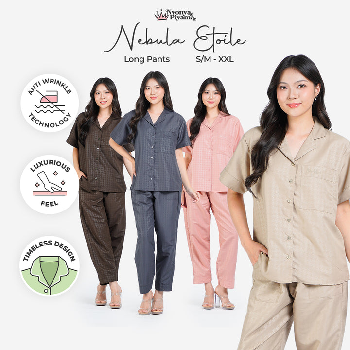 Nebula Series Pajamas Poly Bamboo Set Celana Panjang