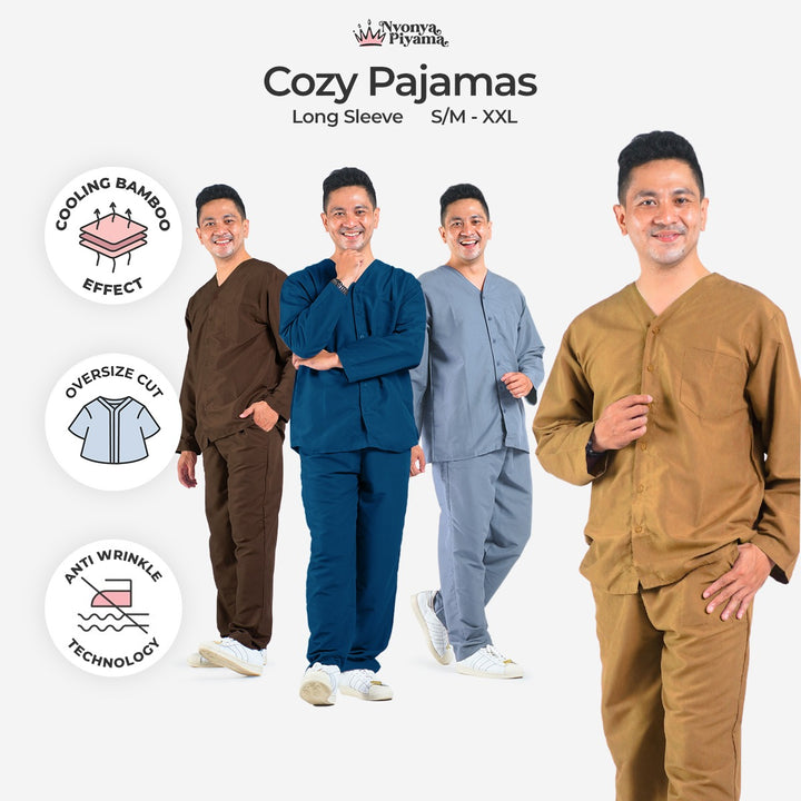 Cozy Series - Piyama Pria Set Lengan Panjang