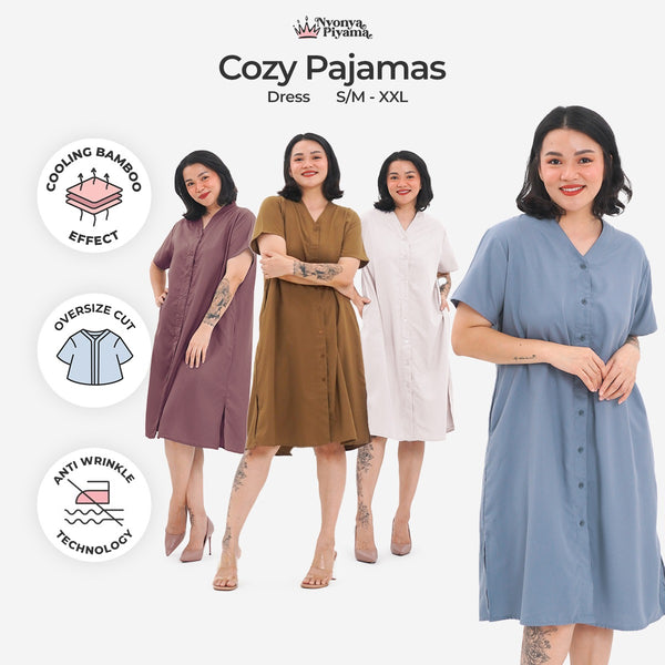 Cozy Series - Piyama Set Dress/Daster