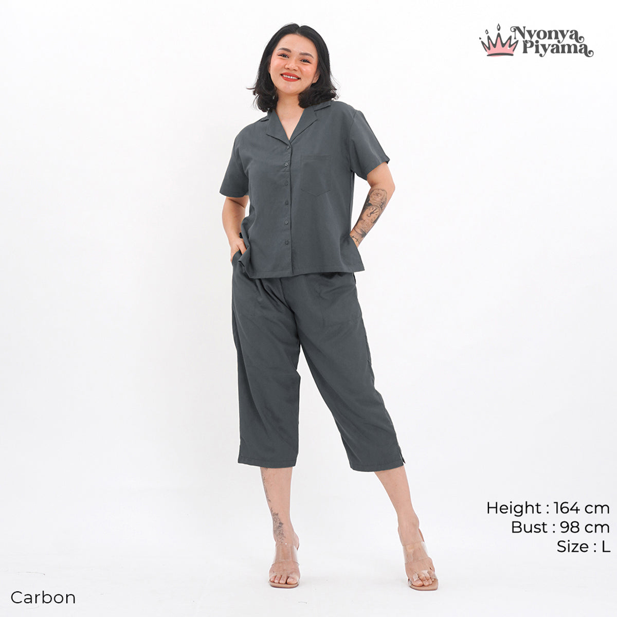 Comfy Series - Piyama Set Celana Pendek 7/8