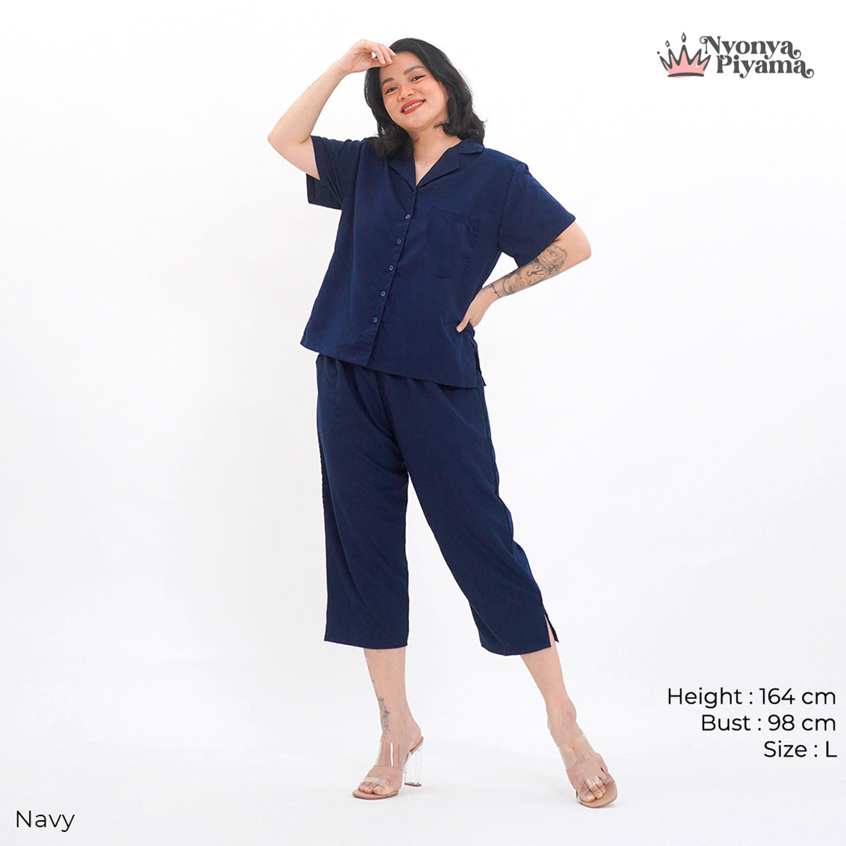 Comfy Series - Piyama Set Celana Pendek 7/8