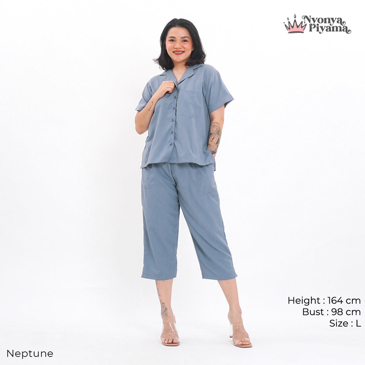 Comfy Series - Piyama Set Celana Pendek 7/8