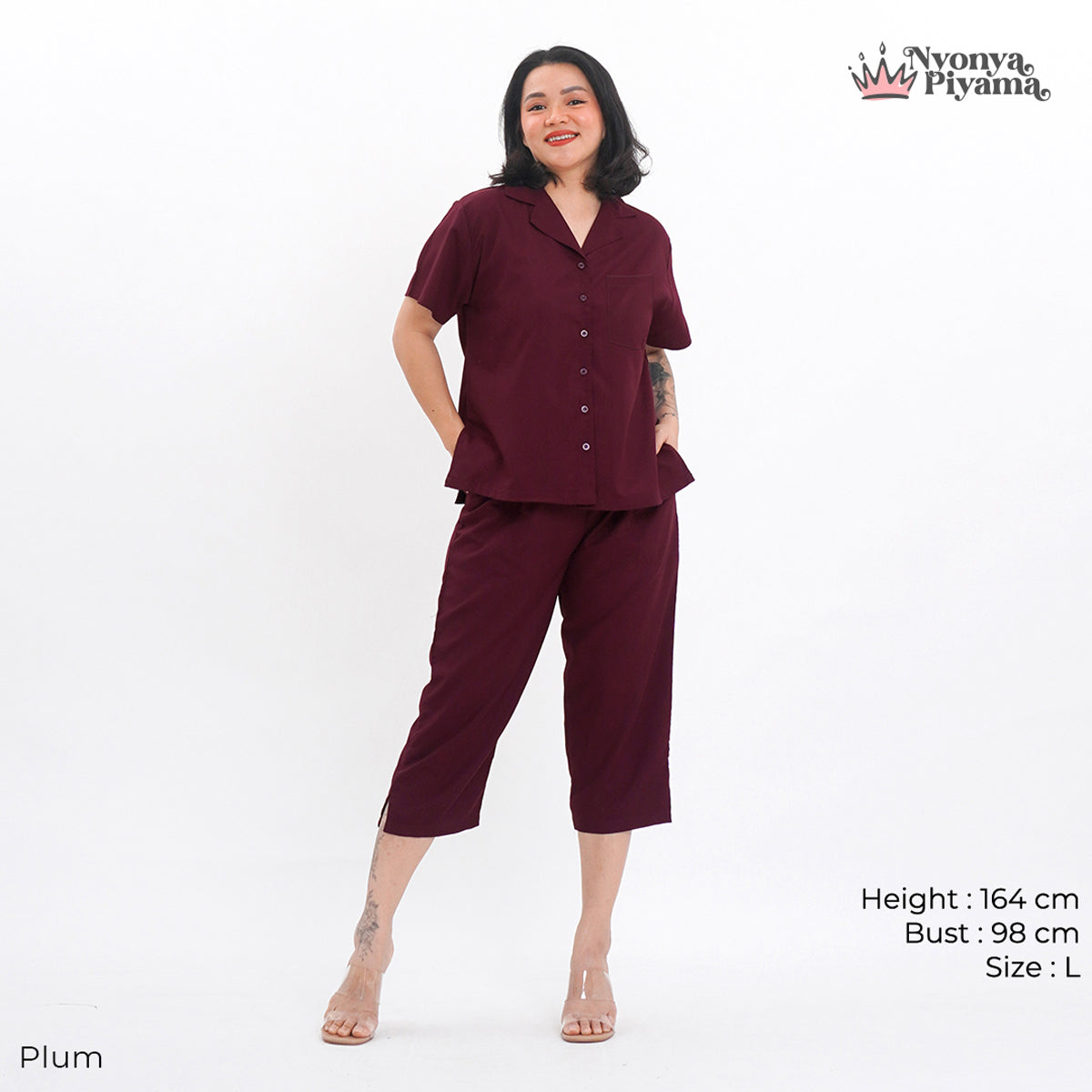 Comfy Series - Piyama Set Celana Pendek 7/8