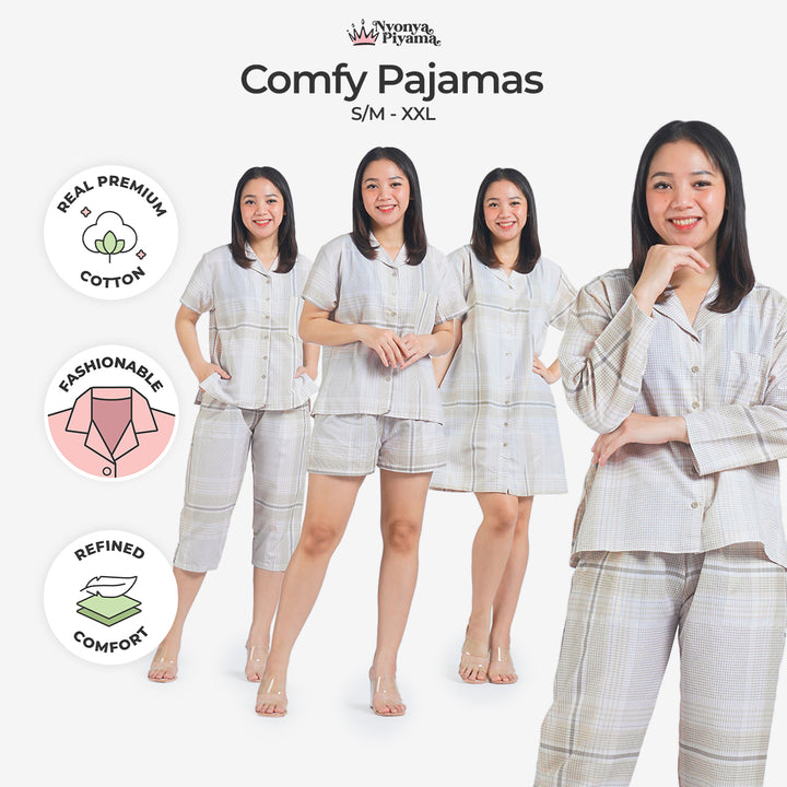 Comfy Katun Collins - Piyama Set