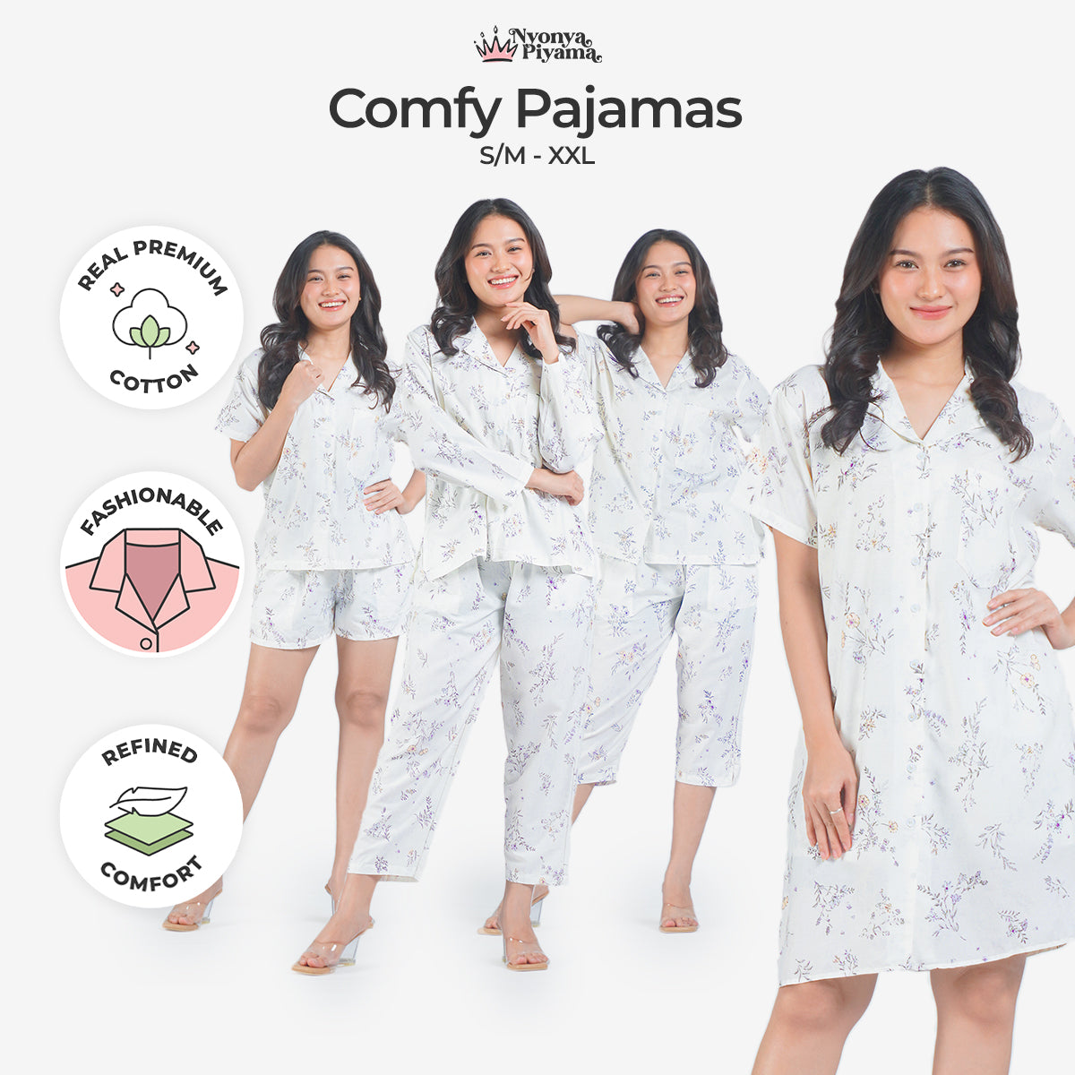 Comfy Katun Aella - Piyama Set