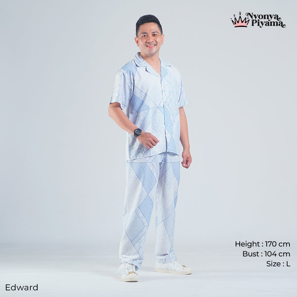 Classic Katun Edward - Piyama Pria Set