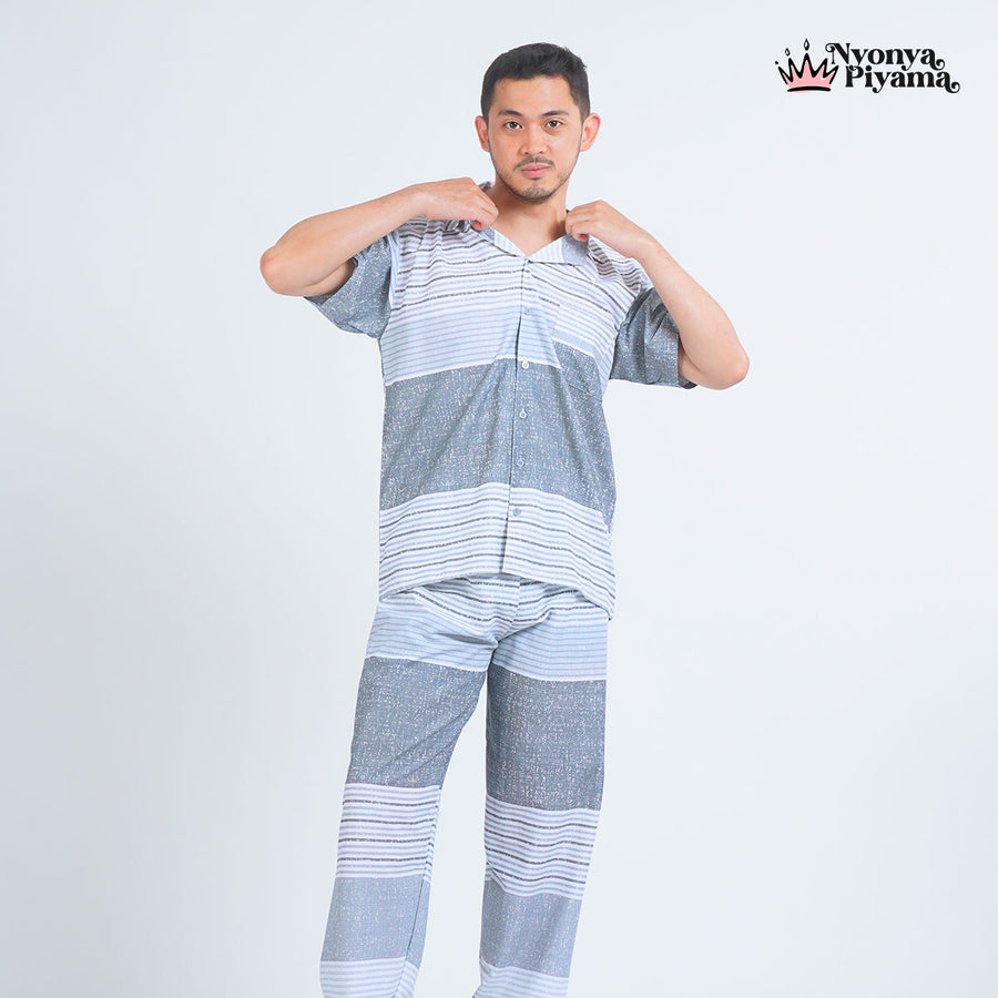Classic Katun Elio - Piyama Pria Set