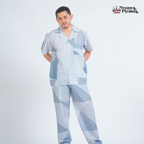 Classic Katun Kane - Piyama Pria Set