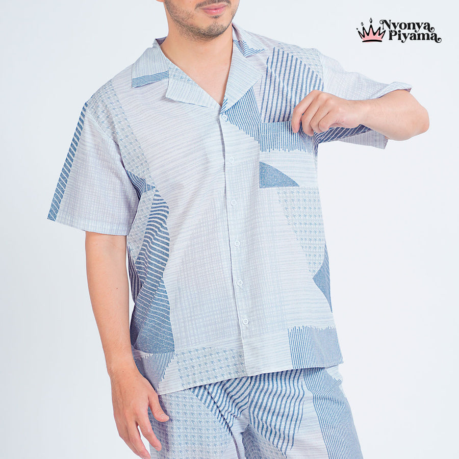Classic Katun Kane - Piyama Pria Set