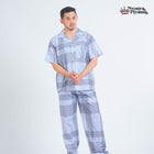 Classic Katun Sion Blue - Piyama Pria Set