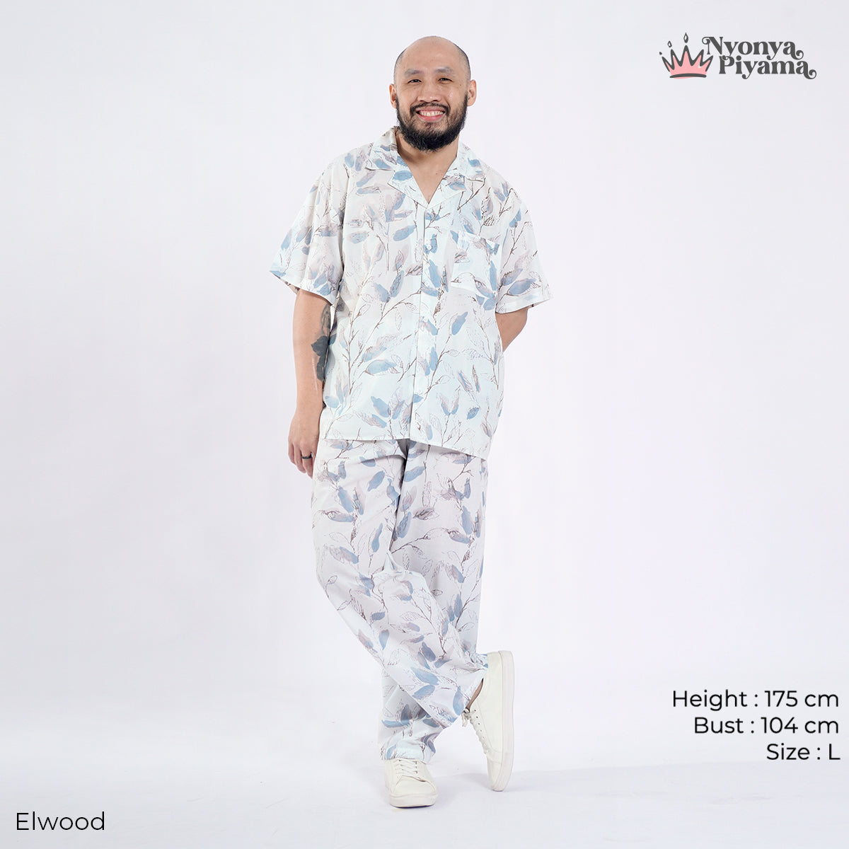 Classic Katun Elwood - Piyama Pria Set