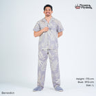 Classic Pajamas Katun Pria Set - Benedict