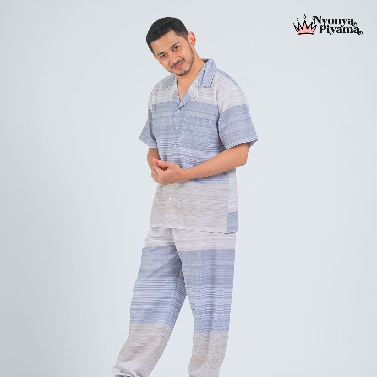 Classic Katun Claude - Piyama Pria Set