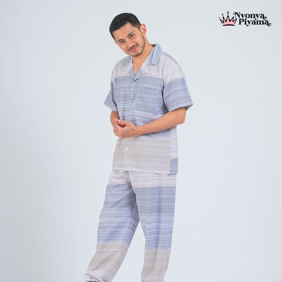 Classic Katun Claude - Piyama Pria Set
