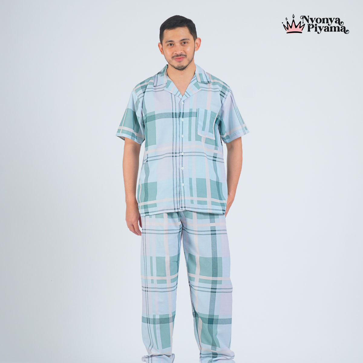 Classic Katun Pristine - Piyama Pria Set