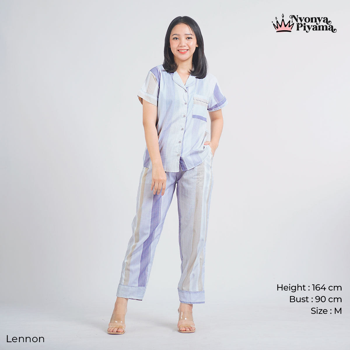 Classic Katun Lennon - Piyama Set