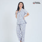 Classic Katun Misha Grey - Piyama Set