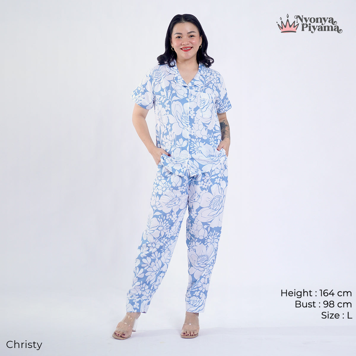 Classic Katun Christy - Piyama Set