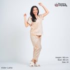 Classic Pajamas Katun for Couple - Alder Latte