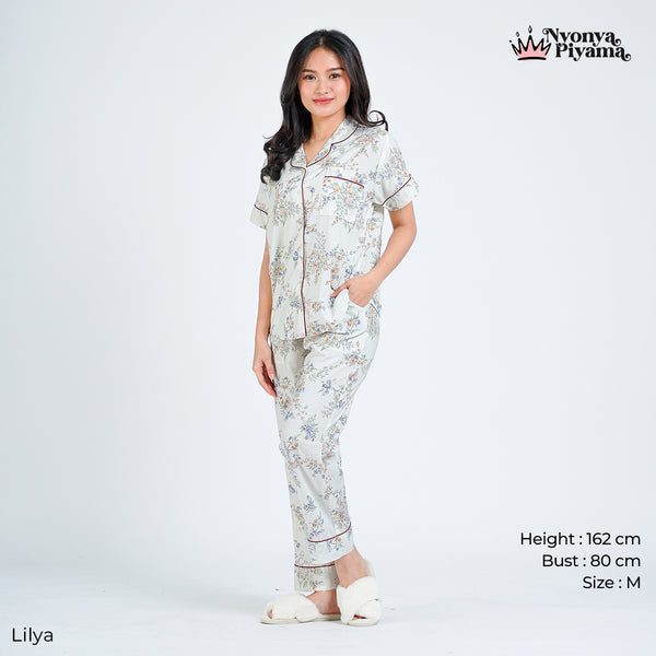 Classic Pajamas Katun Set - Lilya