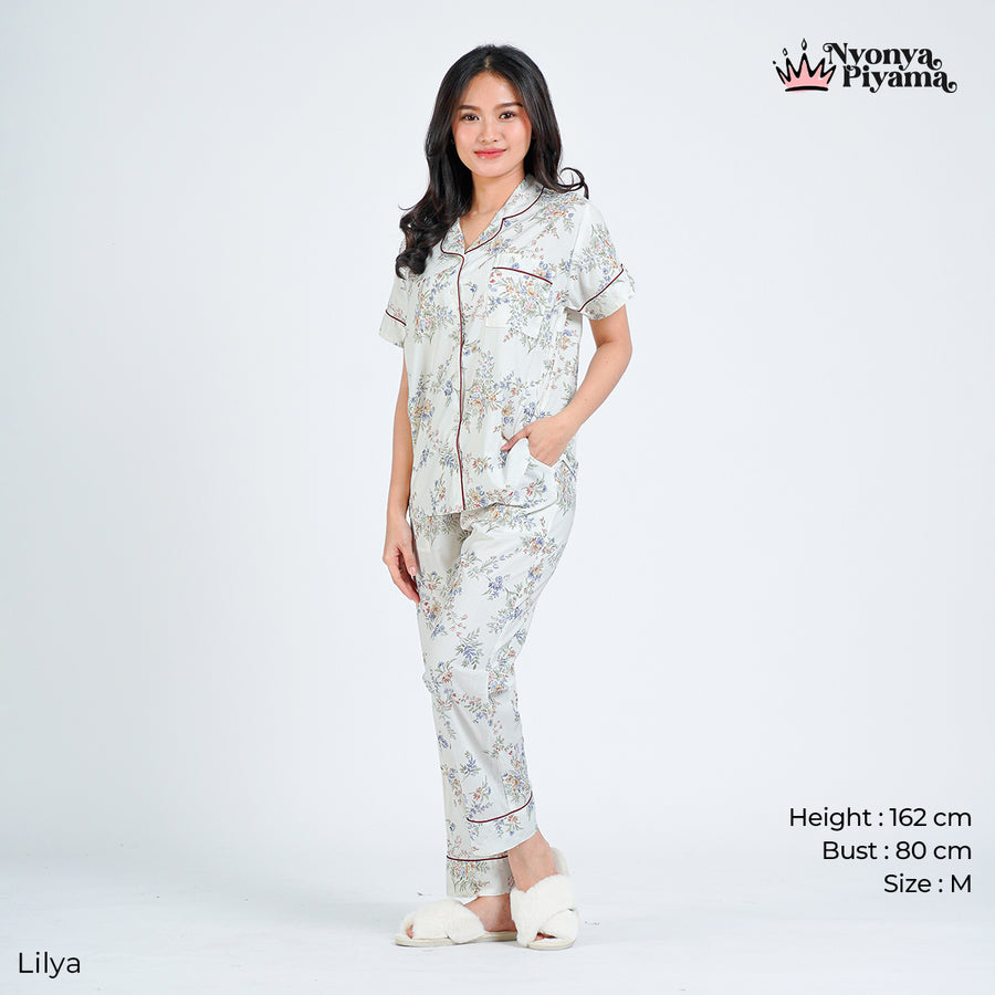 Classic Pajamas Katun Set - Lilya
