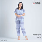 Classic Katun Sion Blue - Piyama Set