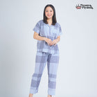 Classic Katun Sion Blue - Piyama Set