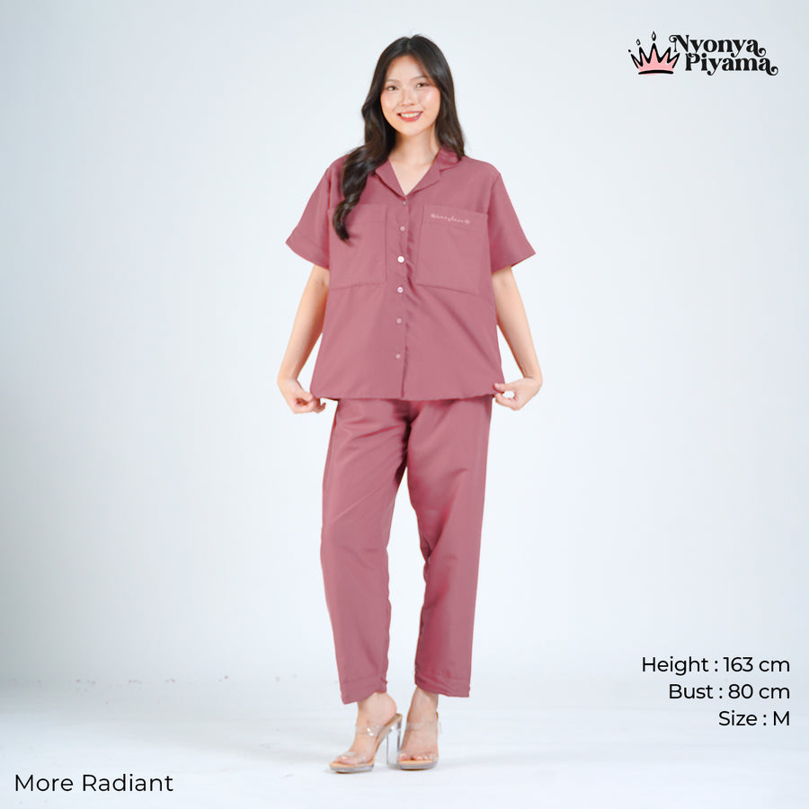 Worryless Series - Braless Piyama Celana Panjang Solid