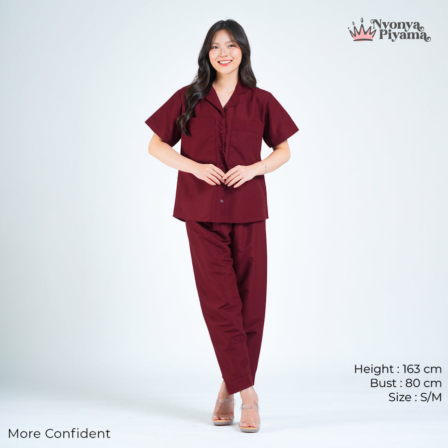 Worryless Series - Braless Piyama Celana Panjang Solid