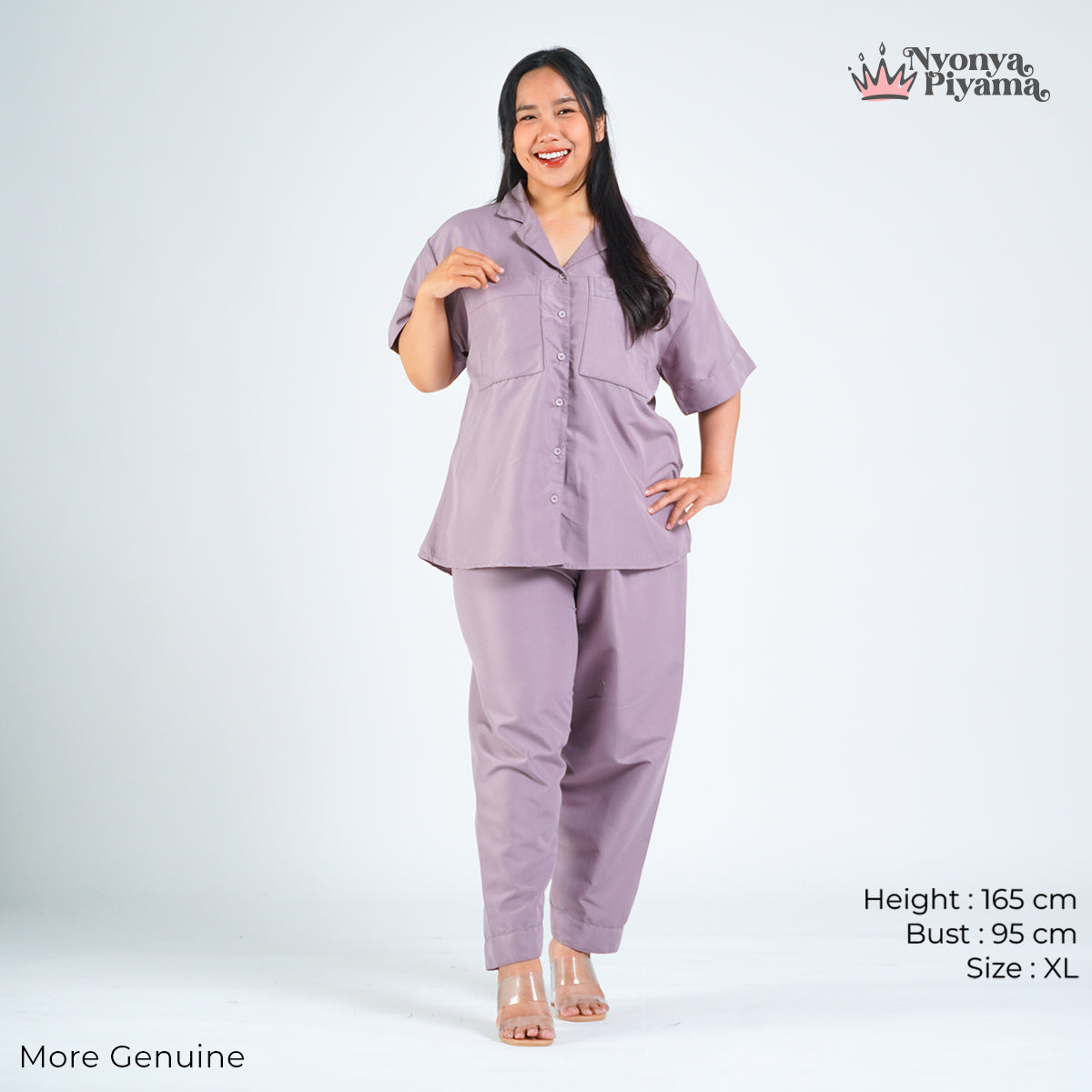 Worryless Series - Braless Piyama Celana Panjang Solid