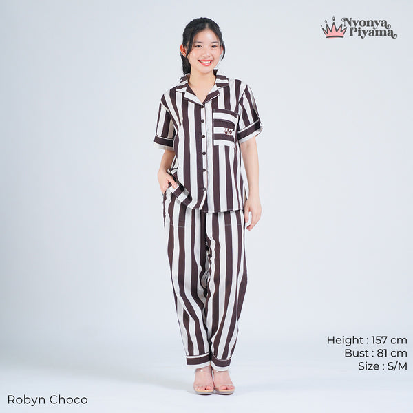 Classic Poly Rayon Robyn Series - Piyama Set Celana Panjang