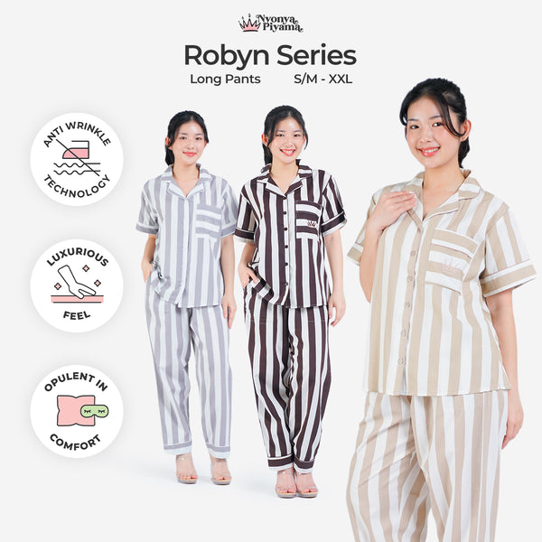 Classic Poly Rayon Robyn Series - Piyama Set Celana Panjang