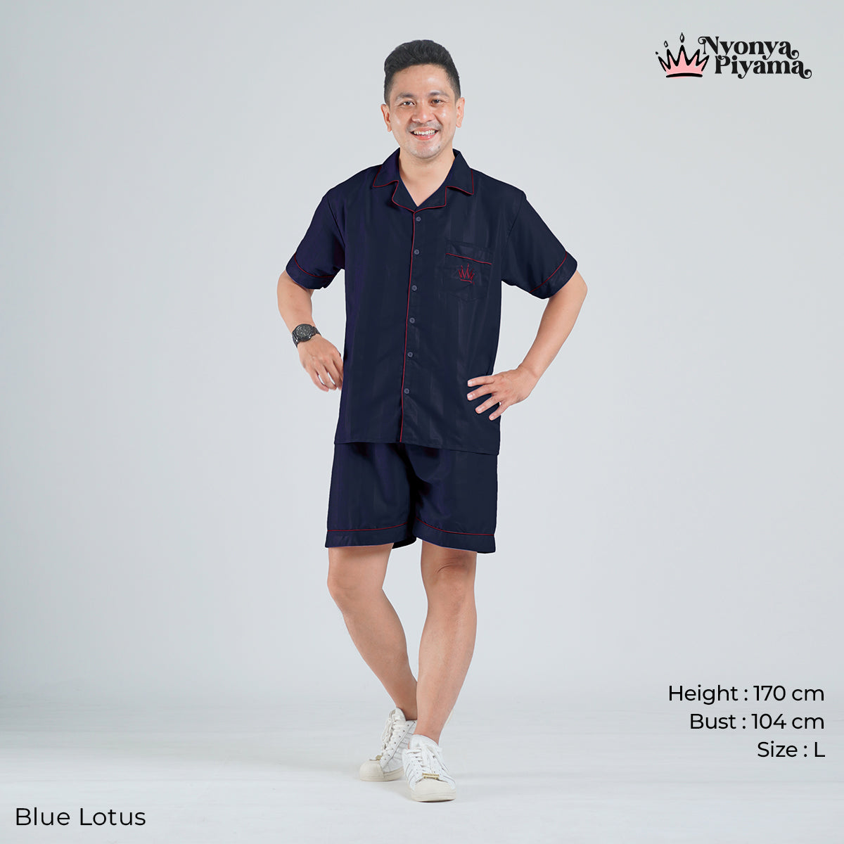 Herb Series - Piyama Pria Set Celana Pendek