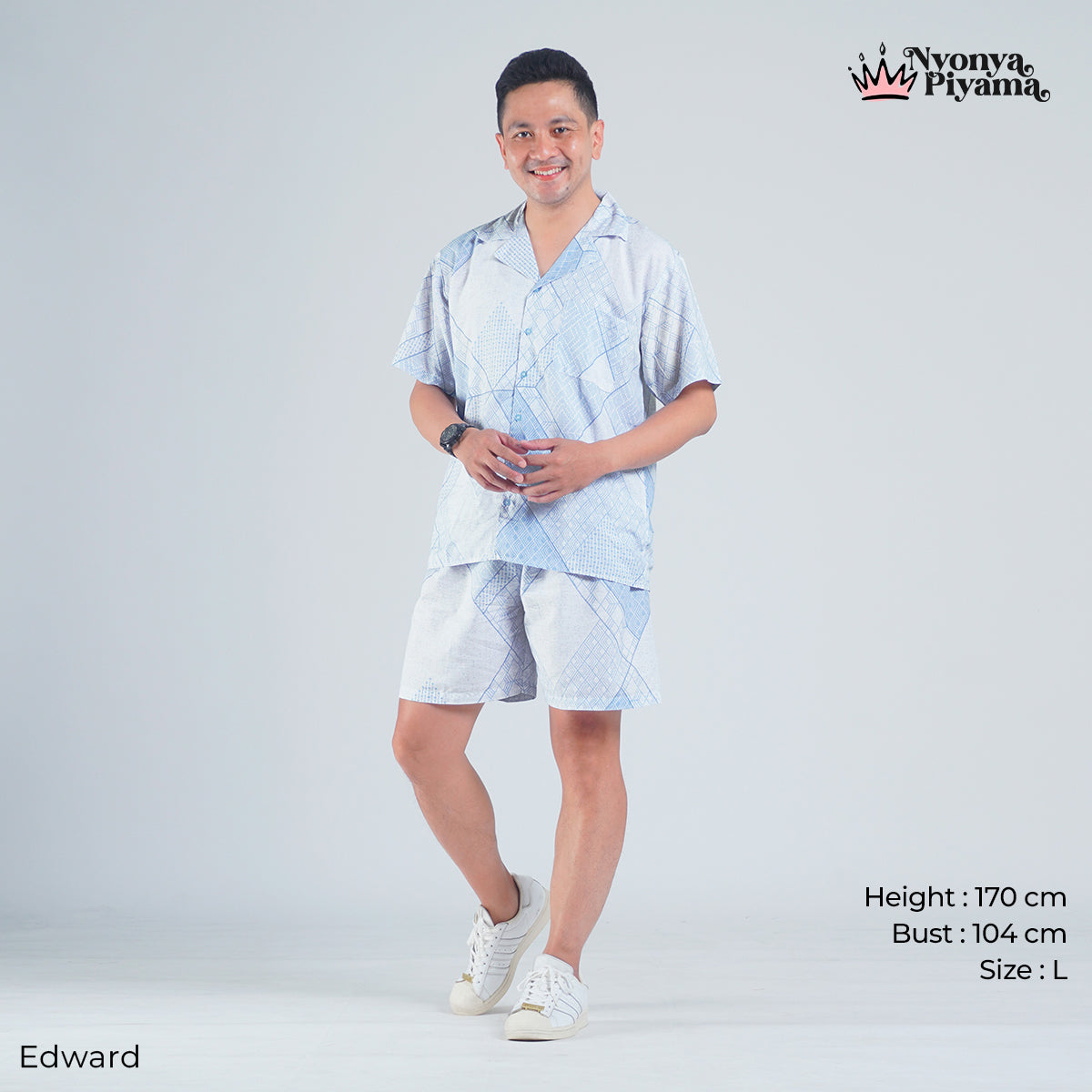 Classic Katun Edward - Piyama Pria Set