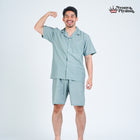 Classic Pajamas Katun Pria Set - Ezra