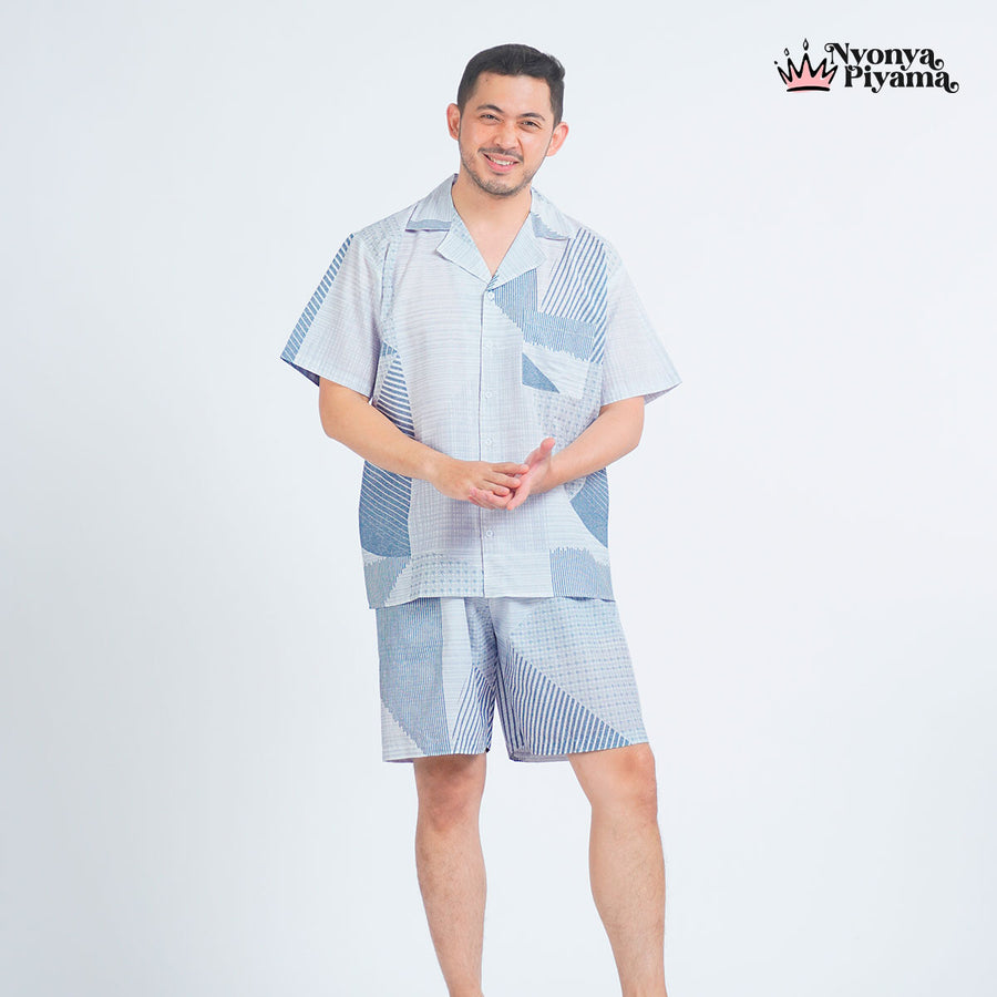 Classic Katun Kane - Piyama Pria Set