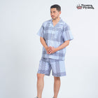 Classic Katun Sion Blue - Piyama Pria Set