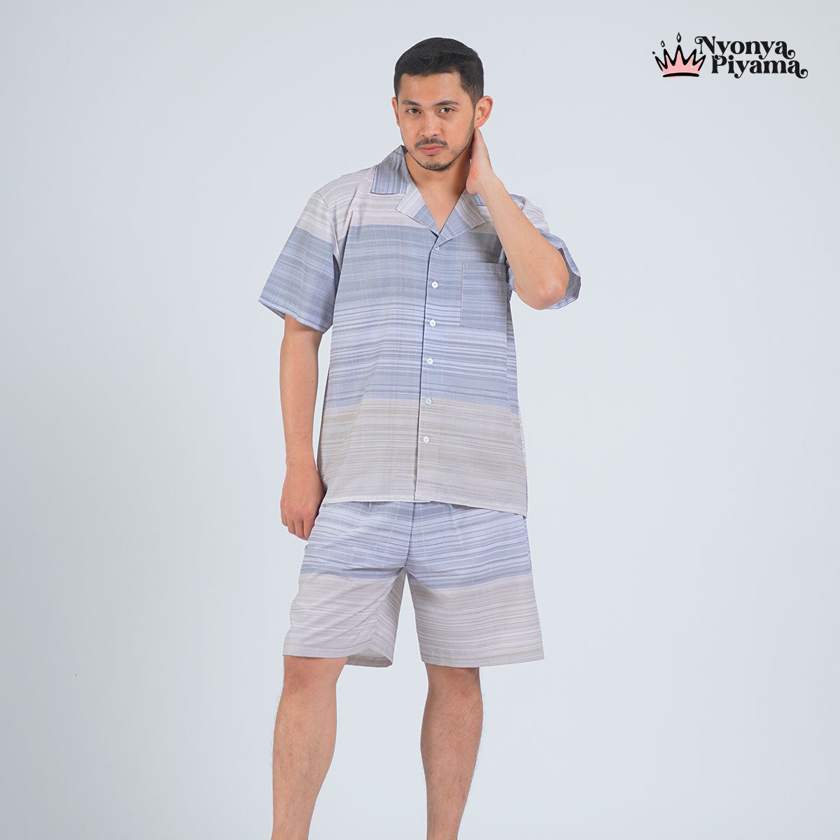 Classic Katun Claude - Piyama Pria Set