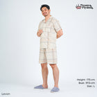 Classic Pajamas Katun Pria Set - Levon