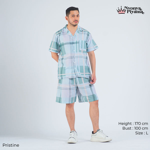 Classic Katun Pristine - Piyama Pria Set
