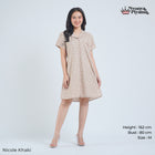 Classic Katun Nicole Khaki - Piyama Set
