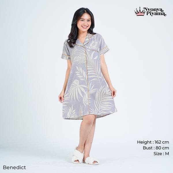 Classic Pajamas Katun Set - Benedict