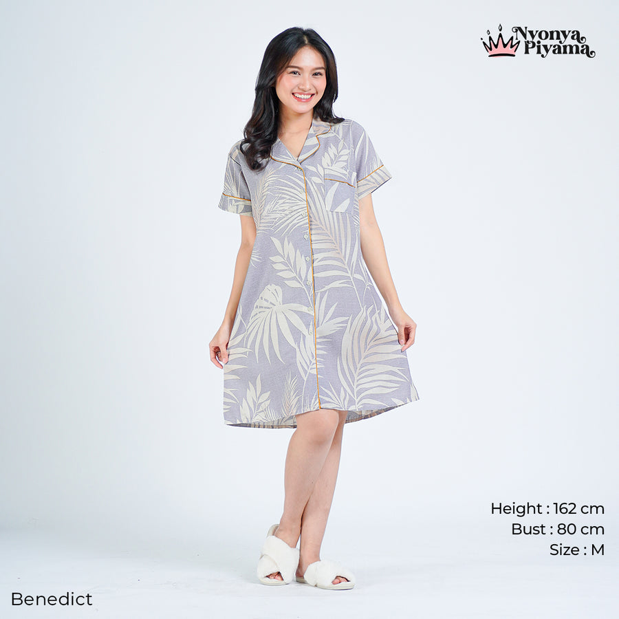 Classic Pajamas Katun Set - Benedict