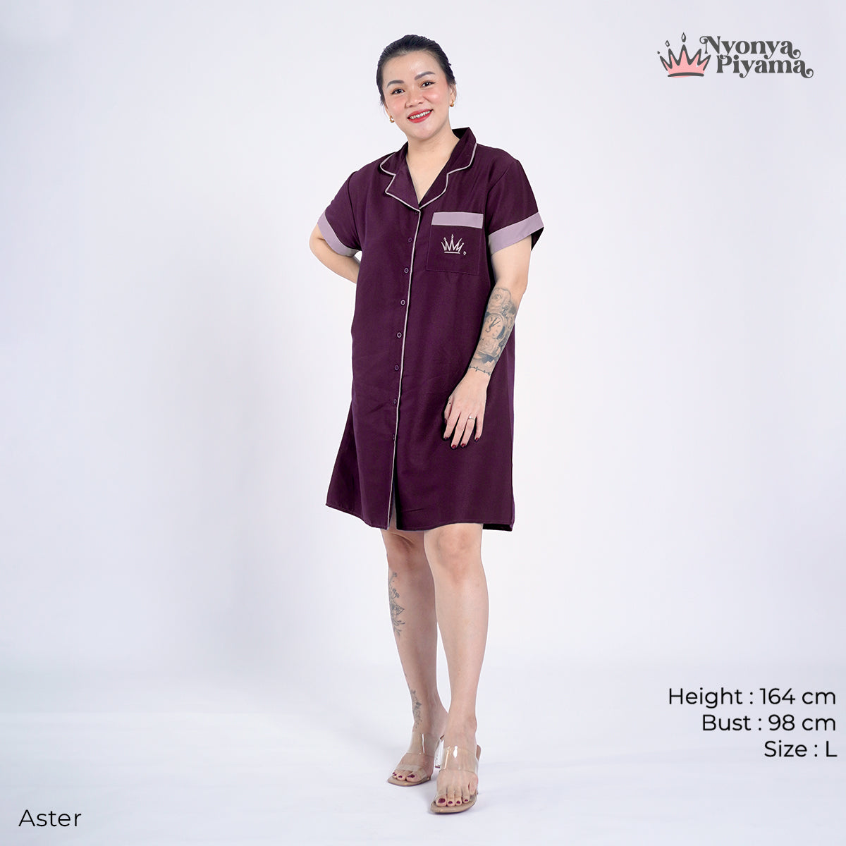 Bloom Series - Piyama Set Dress / Daster