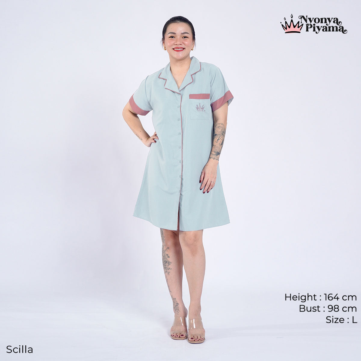Bloom Series - Piyama Set Dress / Daster