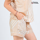 Classic Pajamas Katun Set - Alder Latte