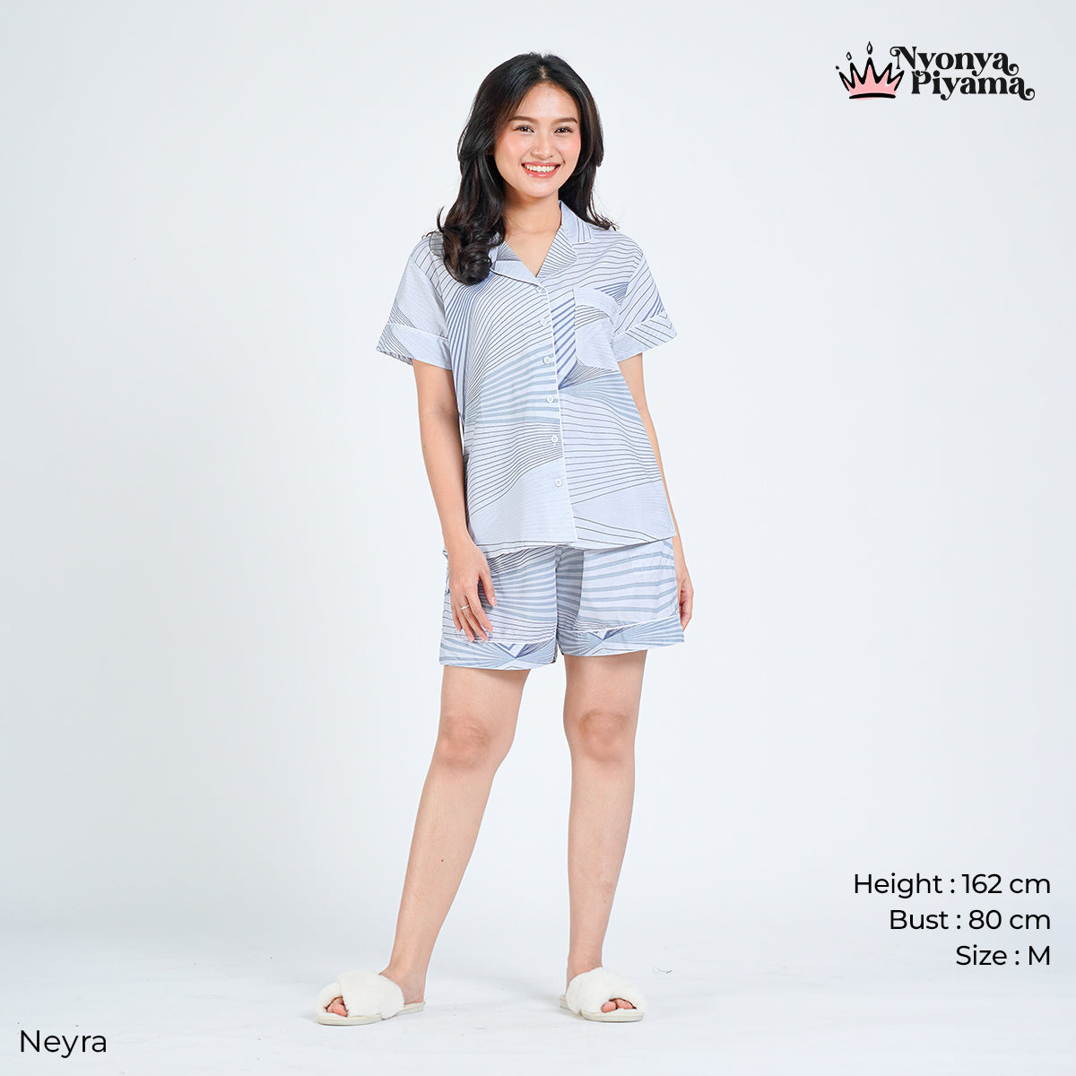 Classic Pajamas Katun Set - Neyra