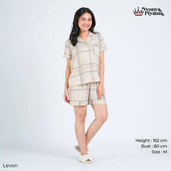 Classic Pajamas Katun Set - Levon