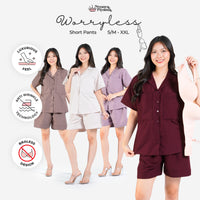 Worryless Series - Braless Piyama Celana Pendek Solid